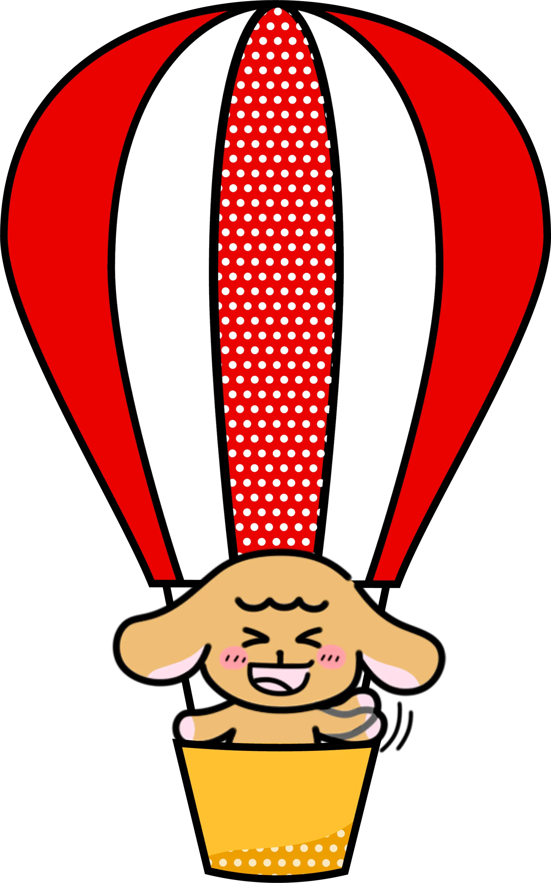 気球に乗るたれらび