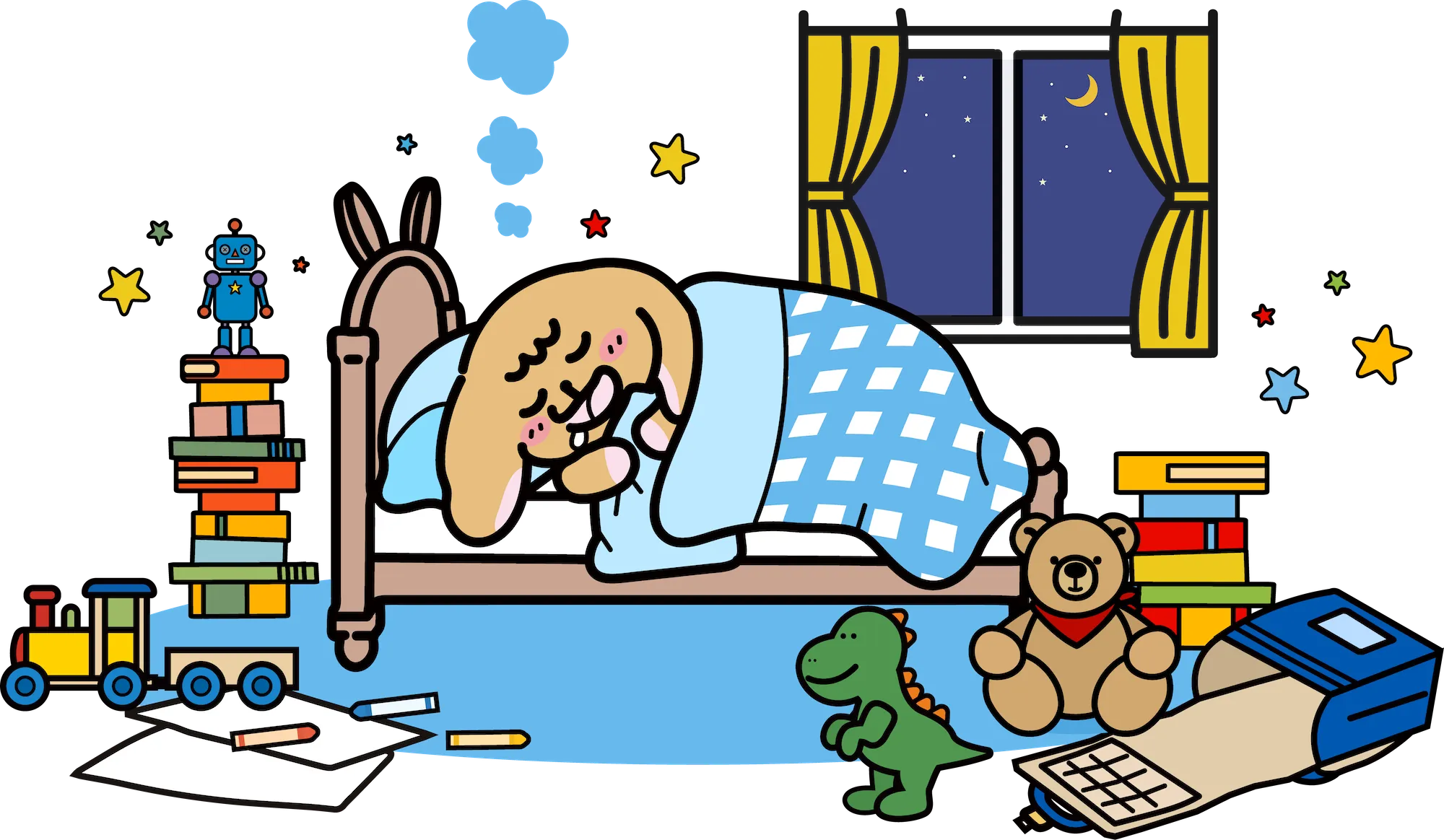 寝ているたれらび