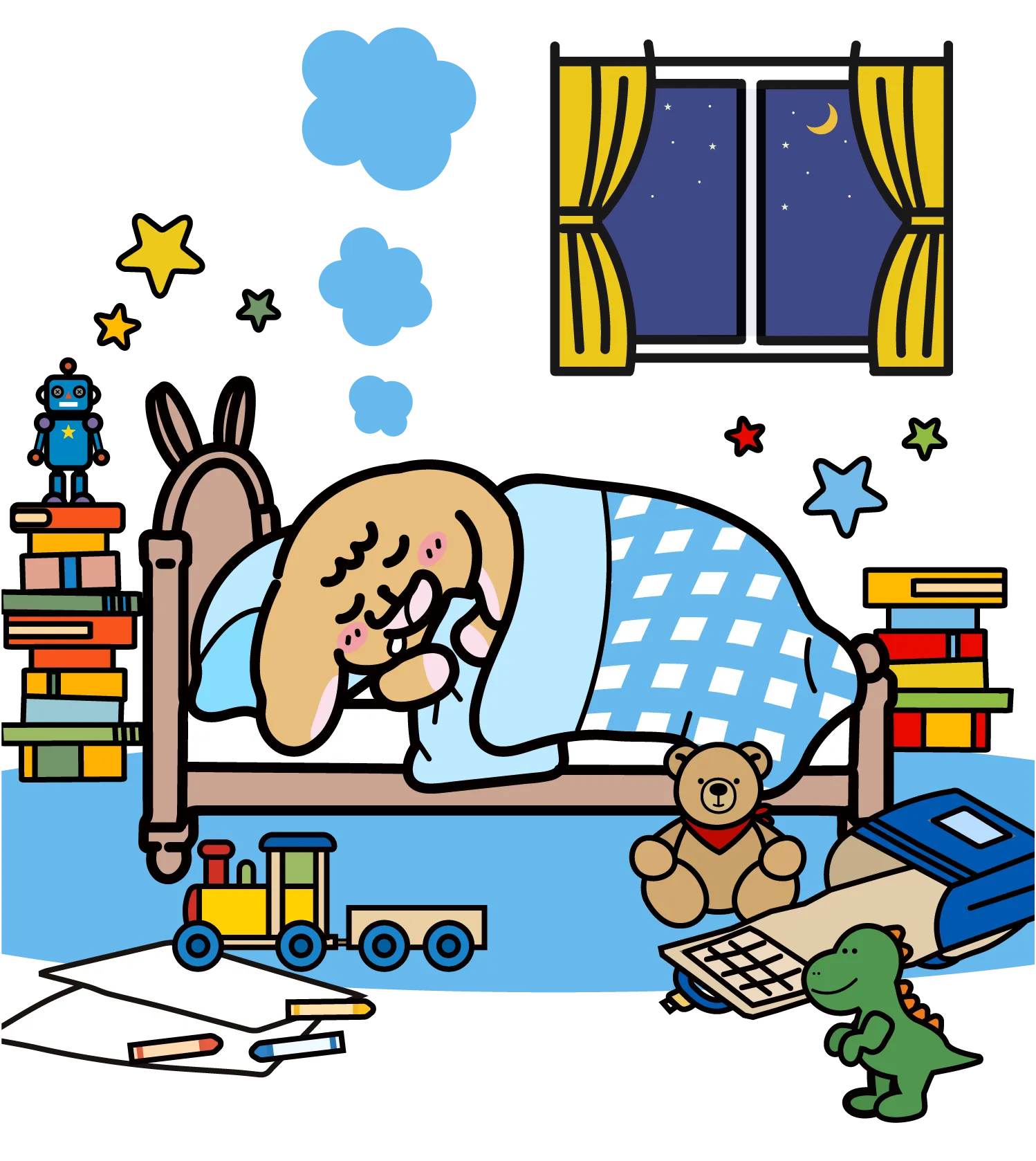 寝ているたれらび